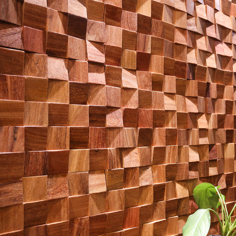 Wood DIY modern light luxury background wall mosaic - BEJUSTSIMPLE