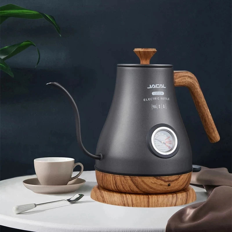 1L ELECTRIC KETTLE LONG SPOUT  COFFEE TEA POT - BEJUSTSIMPLE