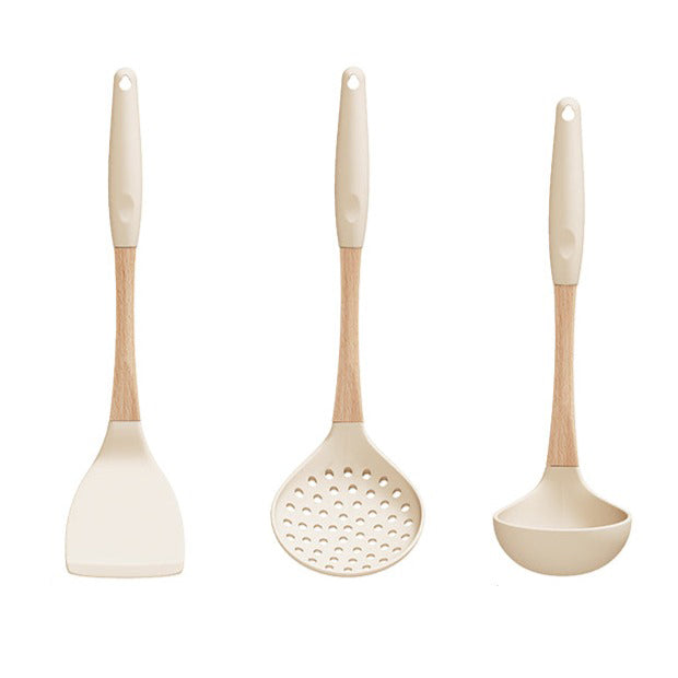 Silicone spatula non-stick pan high temperature resistant Utensil Set - BEJUSTSIMPLE