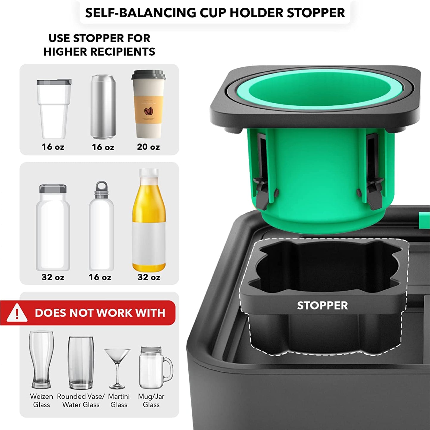 Multifunctional Cup Holder Tray with Armrest - Sofa Caddy for Drinks, Snacks, Phone Stand, and Remote Control Storage