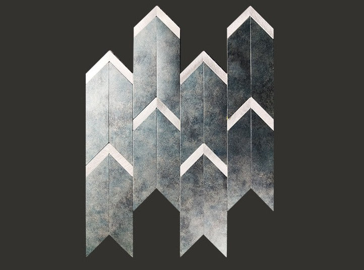 Light luxury mosaic Natural Bianco  Herringbone / Chevron Mosaic Wall Tile - BEJUSTSIMPLE