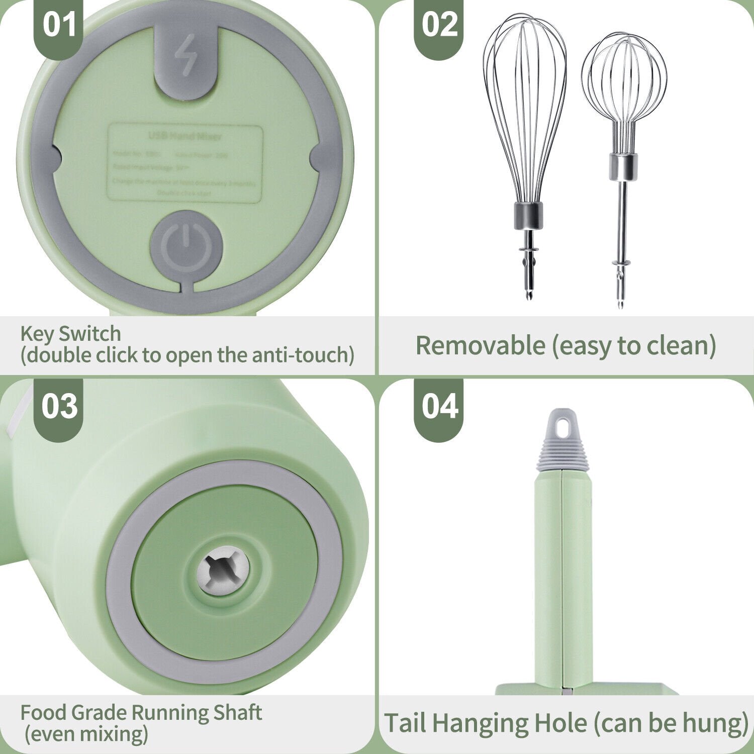 Multi-functionel Rechargeable Electric Mini Meat Grinder  Vegetable cutter - BEJUSTSIMPLE