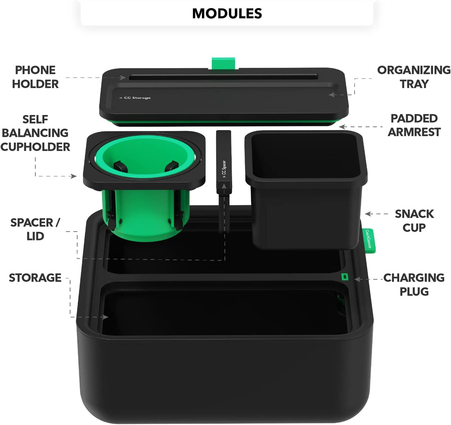 Multifunctional Cup Holder Tray with Armrest - Sofa Caddy for Drinks, Snacks, Phone Stand, and Remote Control Storage