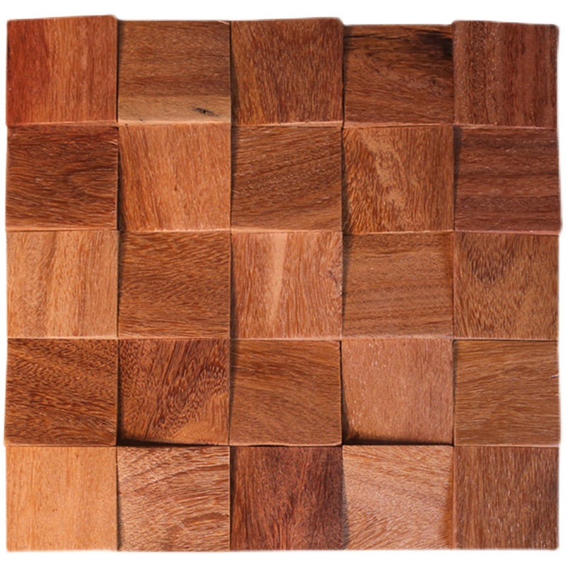 Wood DIY modern light luxury background wall mosaic - BEJUSTSIMPLE