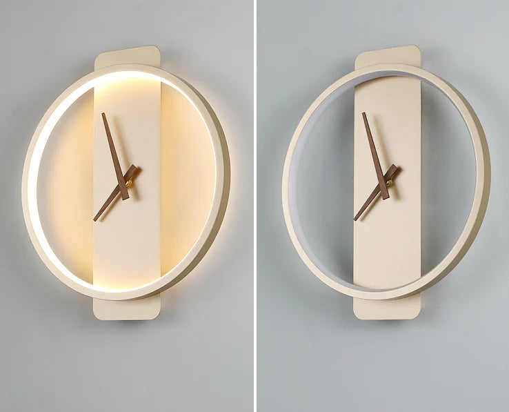 Sconce Wall Lamps Lights Clock - BEJUSTSIMPLE