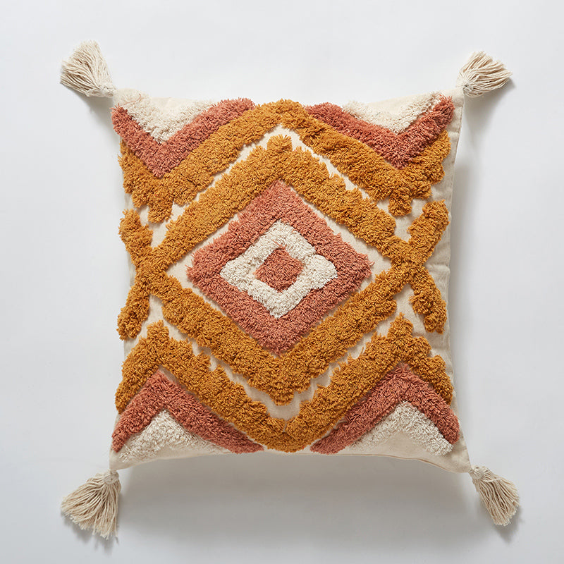 Bohemian Cotton Tufted Pillow Morocco Ethnic Style - BEJUSTSIMPLE