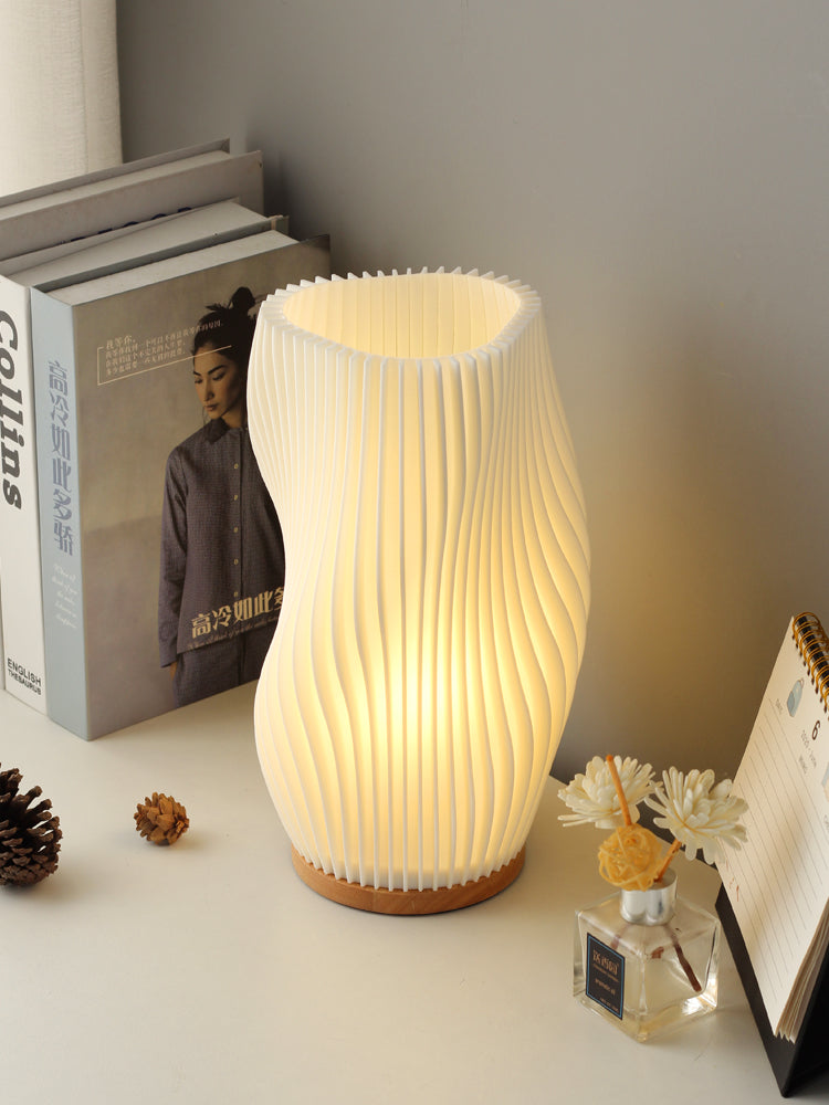 Nordic Pleated Table Bedside Lamp - BEJUSTSIMPLE