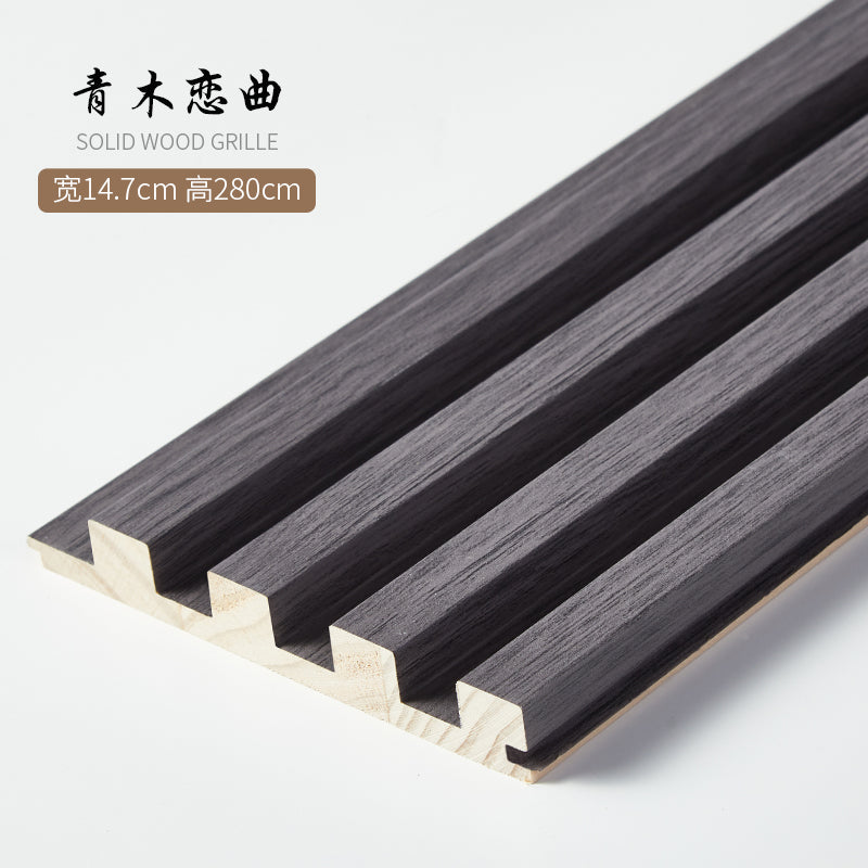 Wood Slat Panels 280x14.5cm- 3D Wall Paneling (Set of 6) - BEJUSTSIMPLE