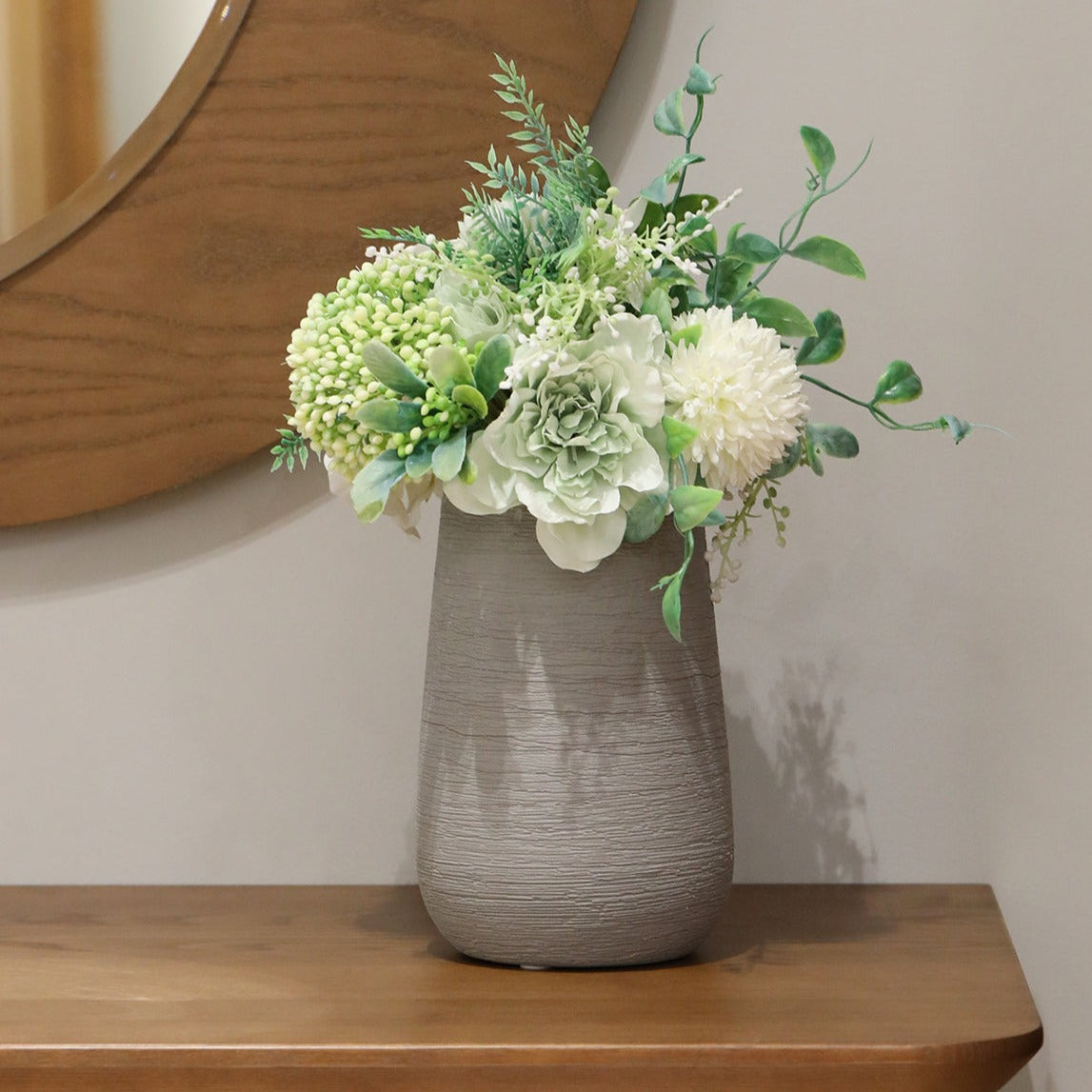 Norah Textured Cream Vase Collection - BEJUSTSIMPLE