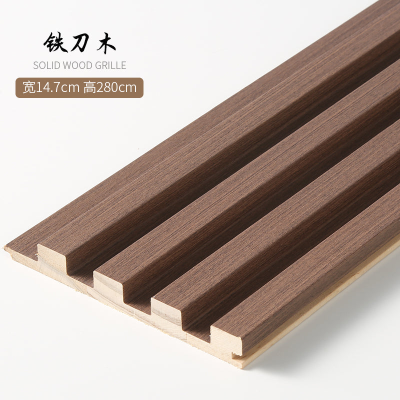 Wood Slat Panels 280x14.5cm- 3D Wall Paneling (Set of 6) - BEJUSTSIMPLE