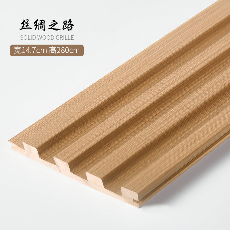 Wood Slat Panels 280x14.5cm- 3D Wall Paneling (Set of 6) - BEJUSTSIMPLE