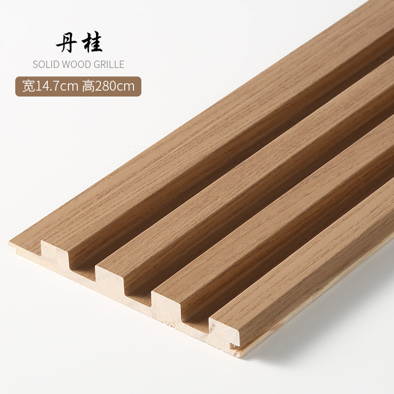 Wood Slat Panels 280x14.5cm- 3D Wall Paneling (Set of 6) - BEJUSTSIMPLE