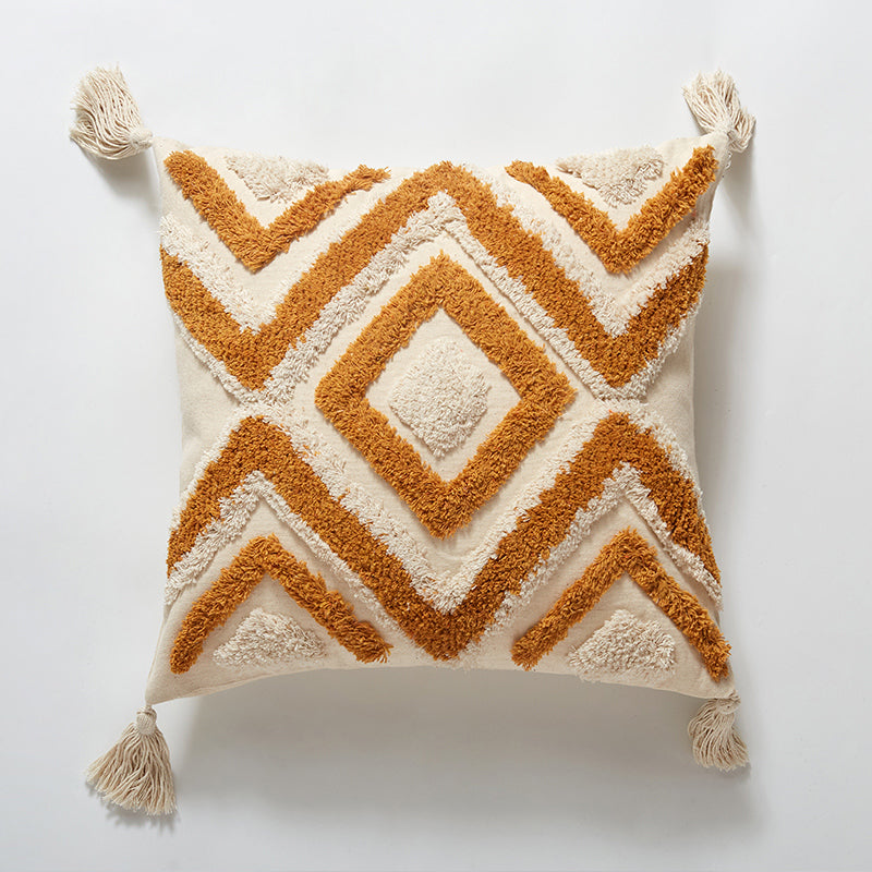 Bohemian Cotton Tufted Pillow Morocco Ethnic Style - BEJUSTSIMPLE