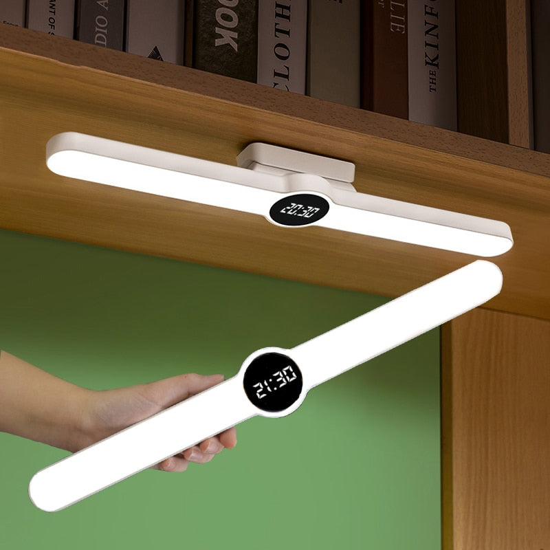 Portable Charging Magnetic LED Bar Desk Light with Clock - BEJUSTSIMPLE