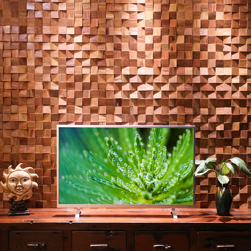 Wood DIY modern light luxury background wall mosaic - BEJUSTSIMPLE