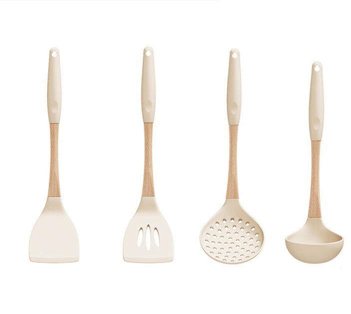 Silicone spatula non-stick pan high temperature resistant Utensil Set - BEJUSTSIMPLE