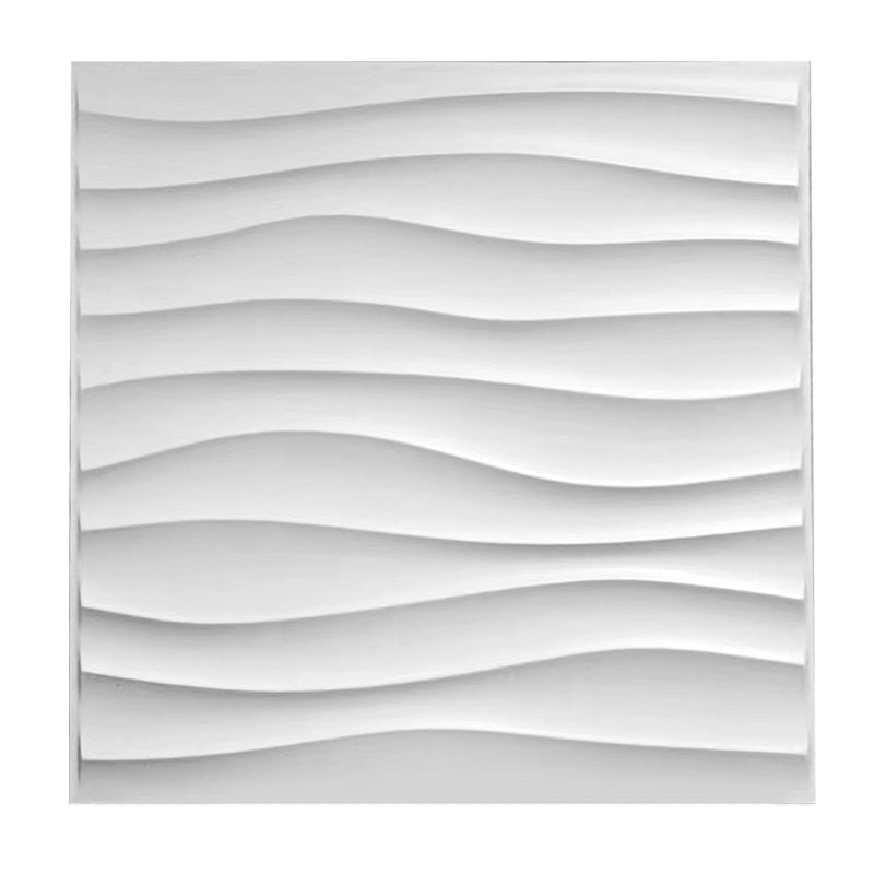 New TV background wall three-dimensional 3d wave design simple modern grille living room decorative wall sticker self-adhesive - BEJUSTSIMPLE