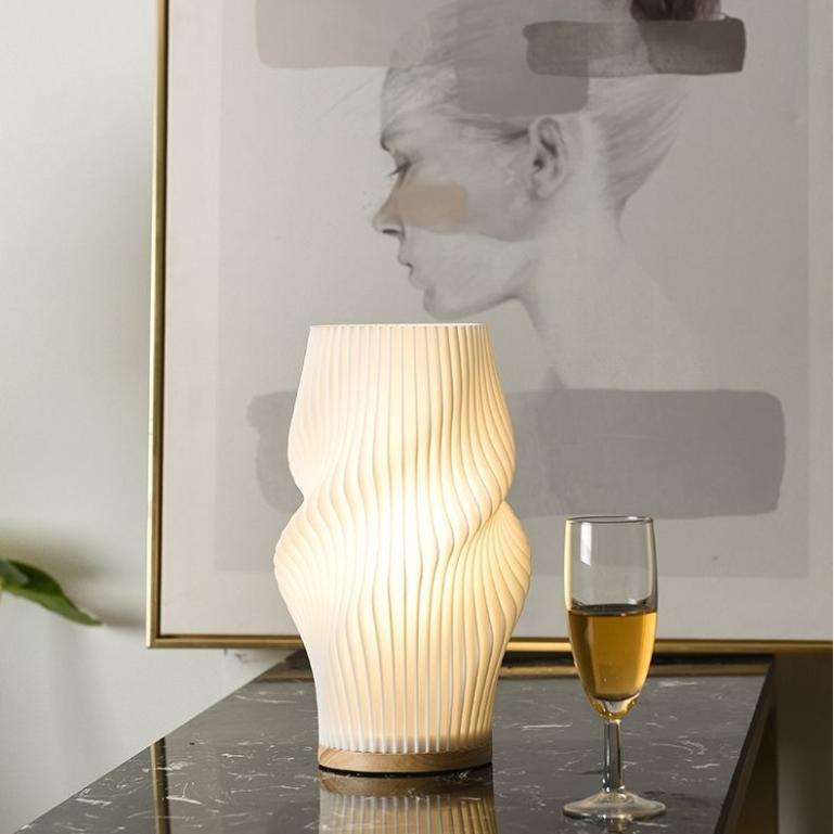 Nordic Pleated Table Bedside Lamp - BEJUSTSIMPLE