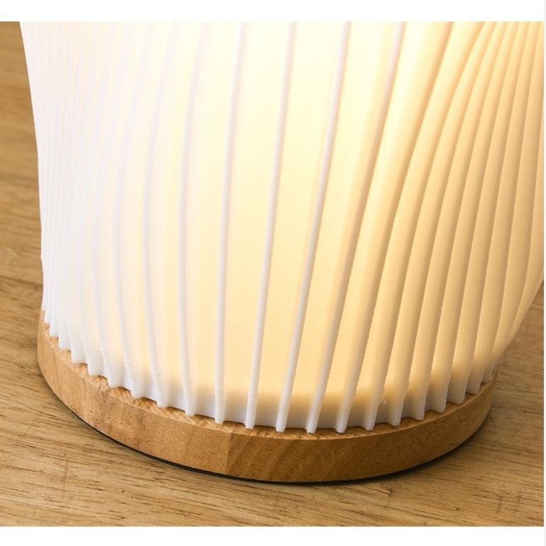 Nordic Pleated Table Bedside Lamp - BEJUSTSIMPLE